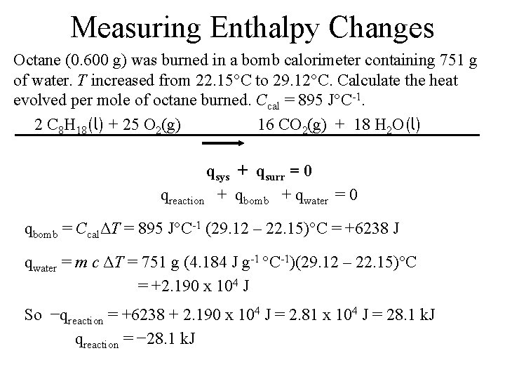 Thermochemistry Study Of Heat Change In Chemical Reactions