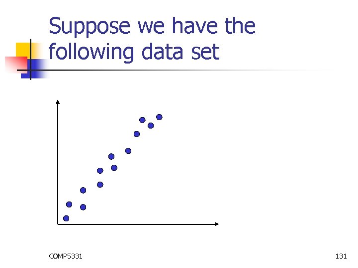Suppose we have the following data set COMP 5331 131 Suppose we have the following data set COMP 5331 131