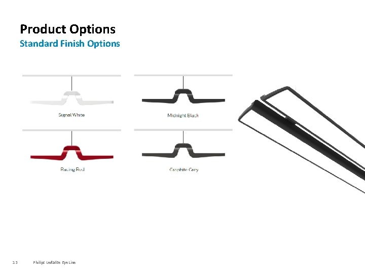Product Options Standard Finish Options 13 Philips Ledalite Eye. Line 