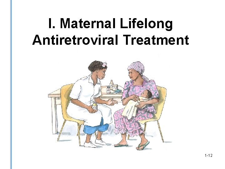 I. Maternal Lifelong Antiretroviral Treatment 1 -12 