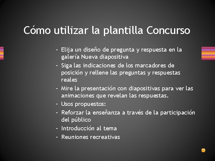 Concurso Pregunta y respuesta Ejemplos y tcnicas Cmo
