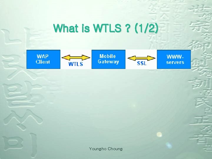 What is WTLS ? (1/2) Youngho Choung 