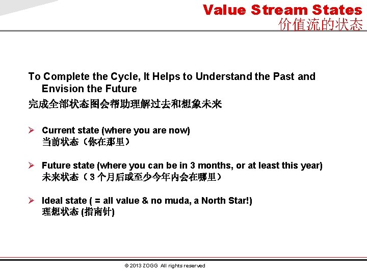 Value Stream States 价值流的状态 To Complete the Cycle, It Helps to Understand the Past