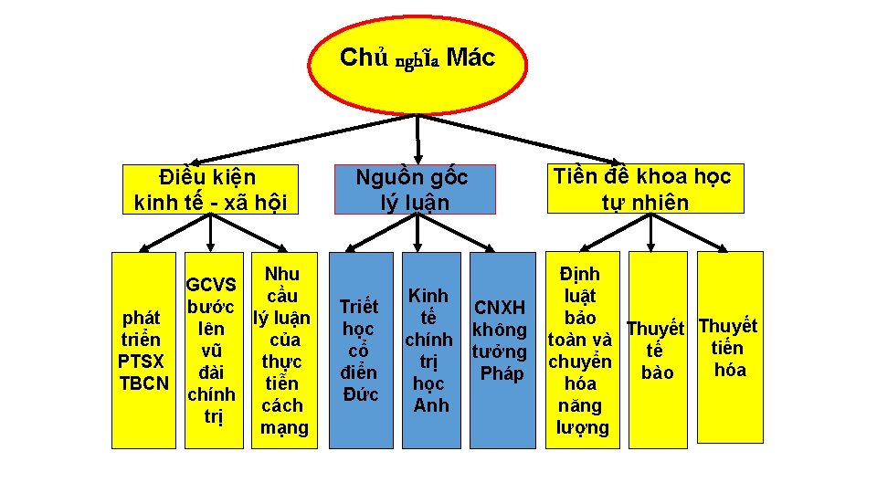 Chủ nghĩa Mác Điều kiện kinh tế - xã hội Nhu GCVS cầu bước