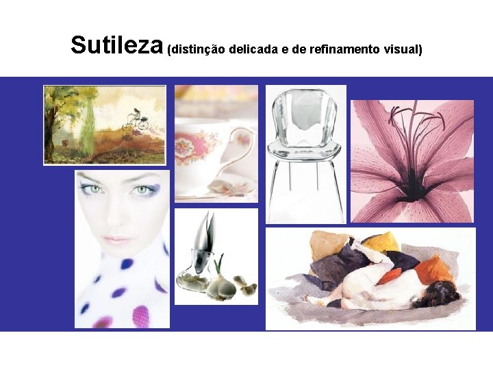 Sutileza (distinção delicada e de refinamento visual) 