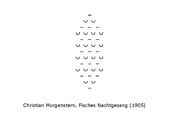 Christian Morgenstern, Fisches Nachtgesang (1905) 