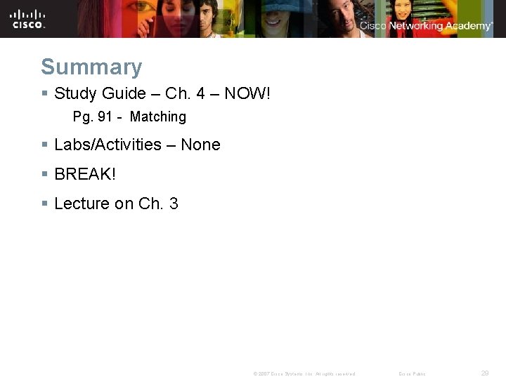 Summary § Study Guide – Ch. 4 – NOW! Pg. 91 - Matching §