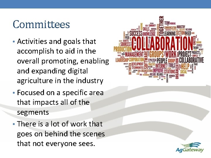 Committees • Activities and goals that accomplish to aid in the overall promoting, enabling