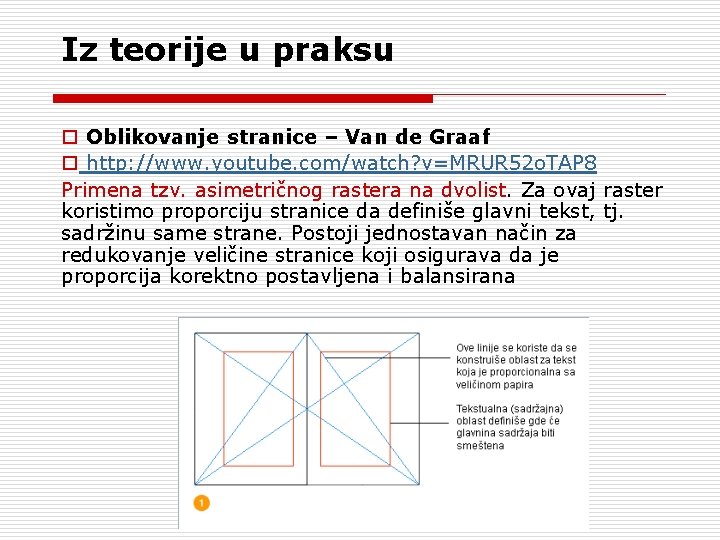 Iz teorije u praksu o Oblikovanje stranice – Van de Graaf o http: //www.