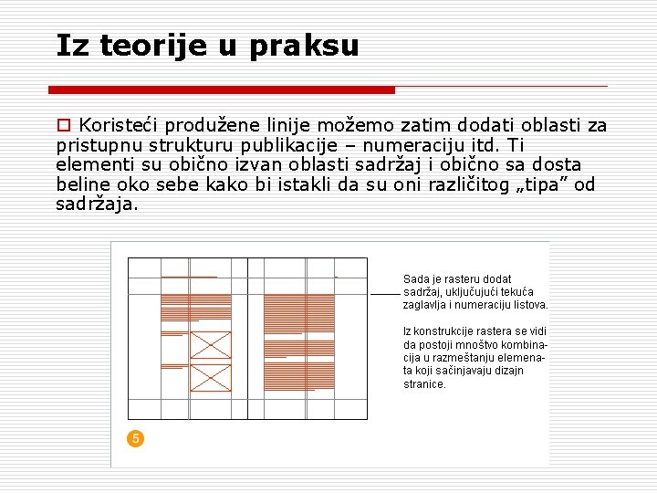 Iz teorije u praksu o Koristeći produžene linije možemo zatim dodati oblasti za pristupnu