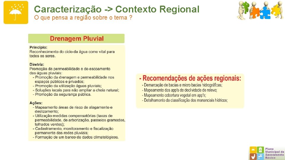 Caracterização -> Contexto Regional O que pensa a região sobre o tema ? 