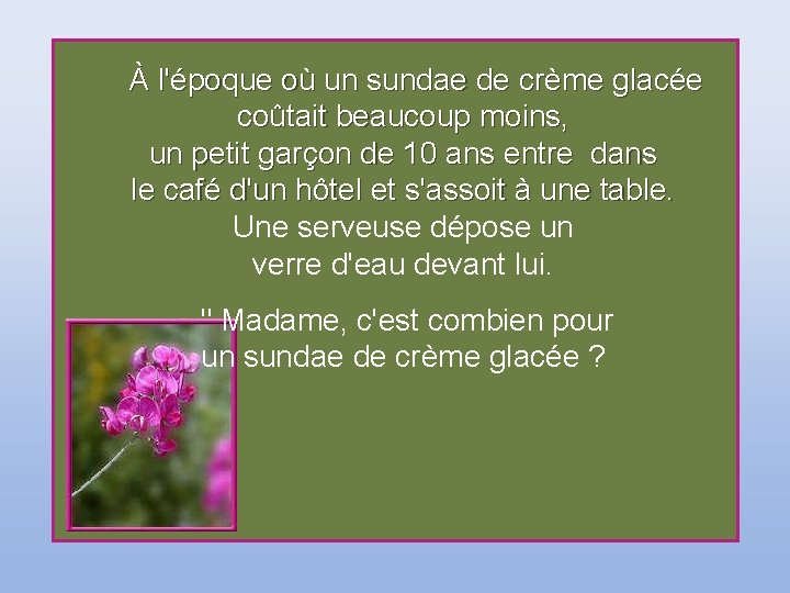 À l'époque où un sundae de crème glacée coûtait beaucoup moins, un petit À l'époque où un sundae de crème glacée coûtait beaucoup moins, un petit