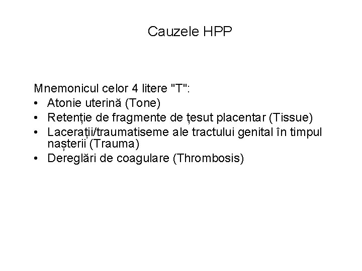 protocolul de tratament hpp