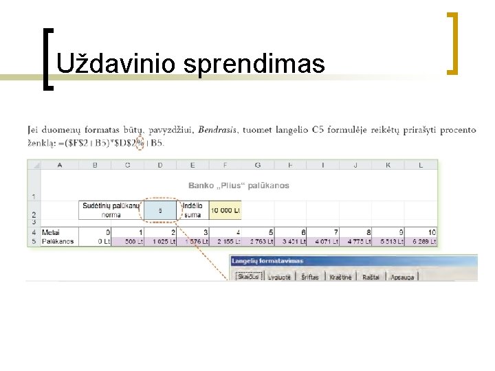 Uždavinio sprendimas 