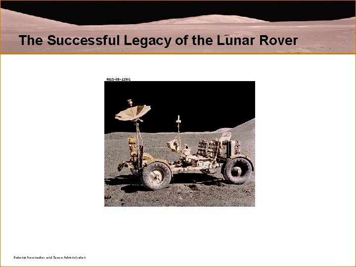 The Successful Legacy of the Lunar Rover National Aeronautics and Space Administration 