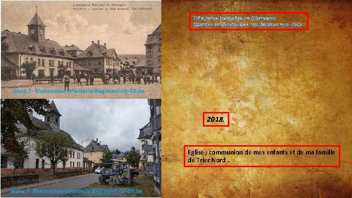 Trier forces Françaises en Allemagne Quartier du Viel Armand vue intérieur vers 1912. 2018.