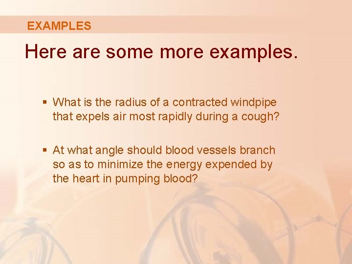 EXAMPLES Here are some more examples. § What is the radius of a contracted