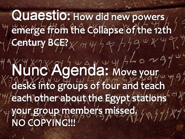 Quaestio: How did new powers emerge from the Collapse of the 12 th Century