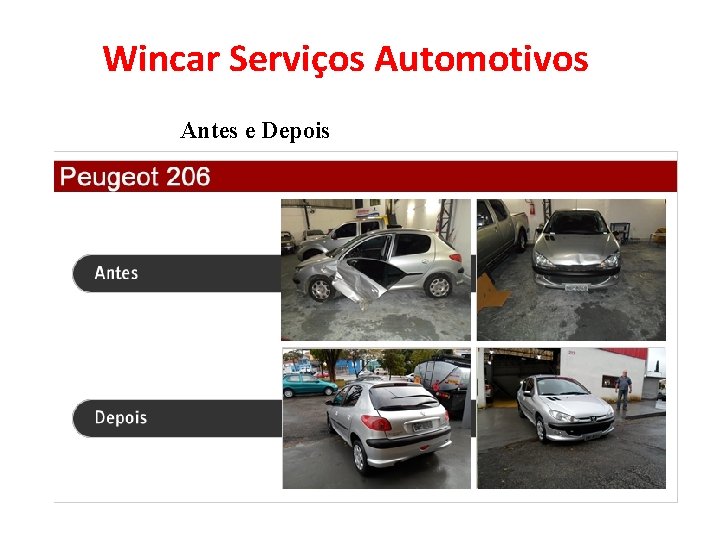 Wincar Serviços Automotivos Antes e Depois 