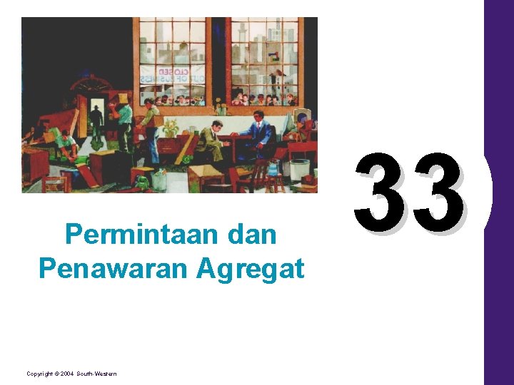 Permintaan dan Penawaran Agregat Copyright © 2004 South-Western 33 