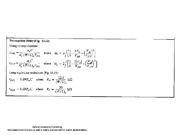 Oxford University Publishing Microelectronic Circuits by Adel S. Sedra and Kenneth C. Smith (0195323033)