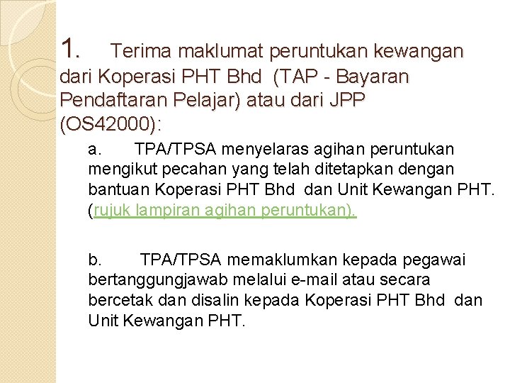 Prosedur Pengagihan Peruntukan Dan Permohonan Penggunaan Os 42000