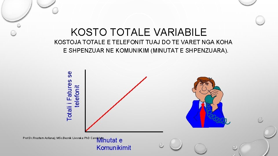 KOSTO TOTALE VARIABILE Totali i Fatures se telefonit KOSTOJA TOTALE E TELEFONIT TUAJ DO