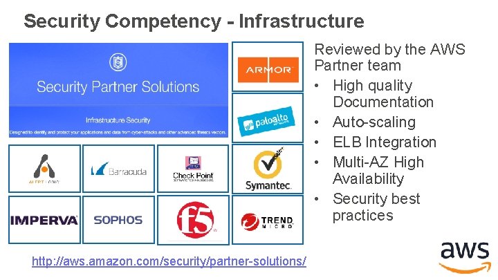 Security Competency - Infrastructure Reviewed by the AWS Partner team • High quality Documentation Security Competency - Infrastructure Reviewed by the AWS Partner team • High quality Documentation