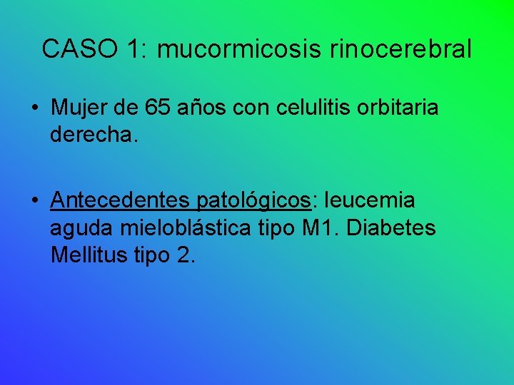 Hallazgos Radiolgicos En La Mucormicosis M Larios A