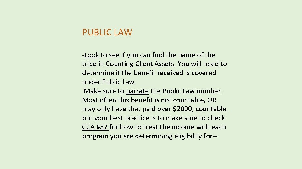 PUBLIC LAW -Look to see if you can find the name of the tribe