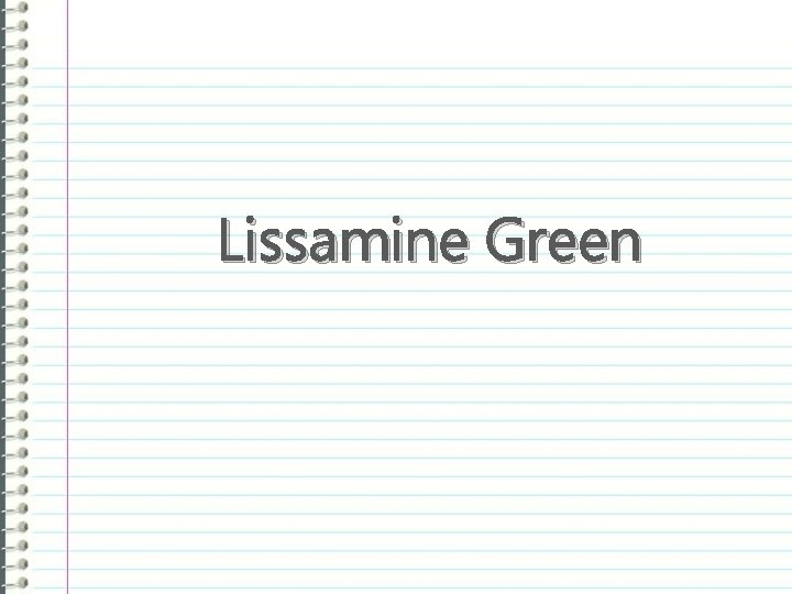 Lissamine Green 