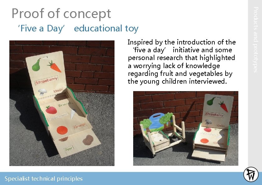 ‘Five a Day’ educational toy Inspired by the introduction of the ‘five a day’