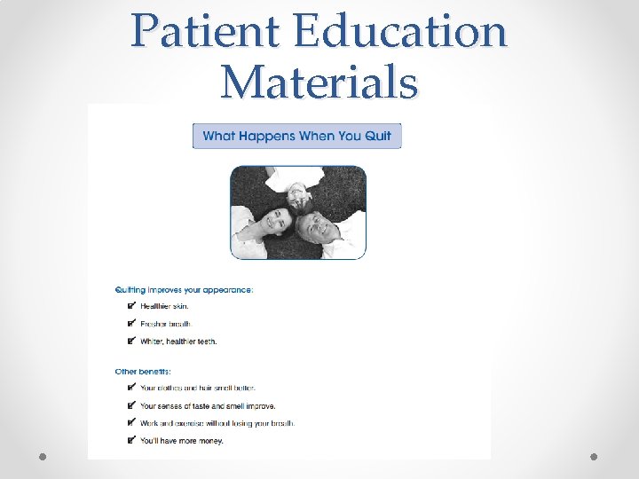 Patient Education Materials Patient Education Materials