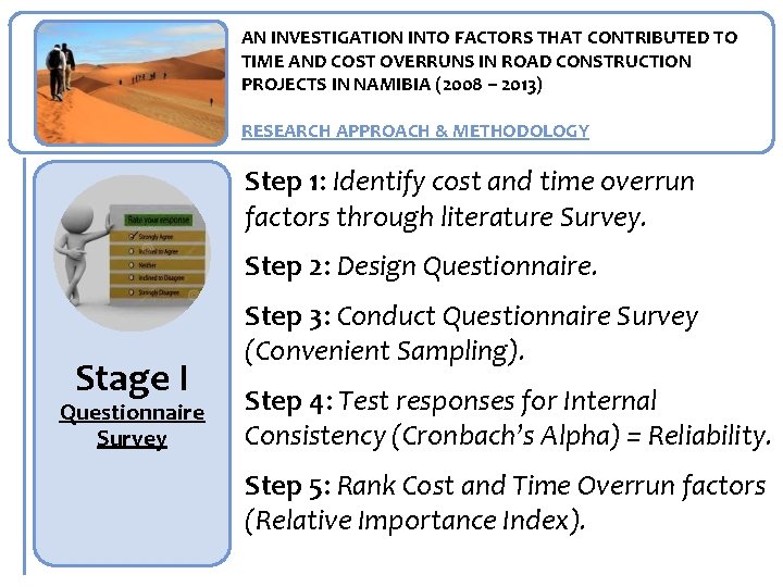 AN INVESTIGATION INTO FACTORS THAT CONTRIBUTED TO TIME AND COST OVERRUNS IN ROAD CONSTRUCTION