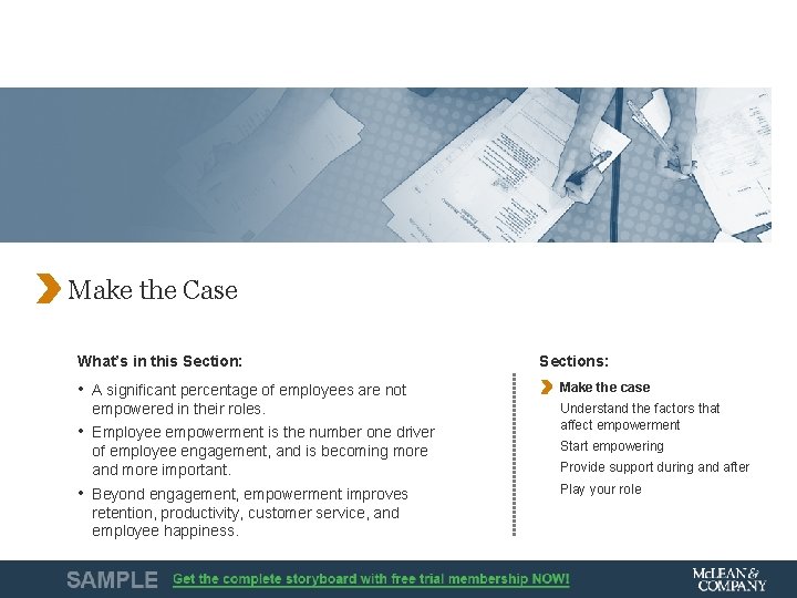 Make the Case What’s in this Section: • A significant percentage of employees are