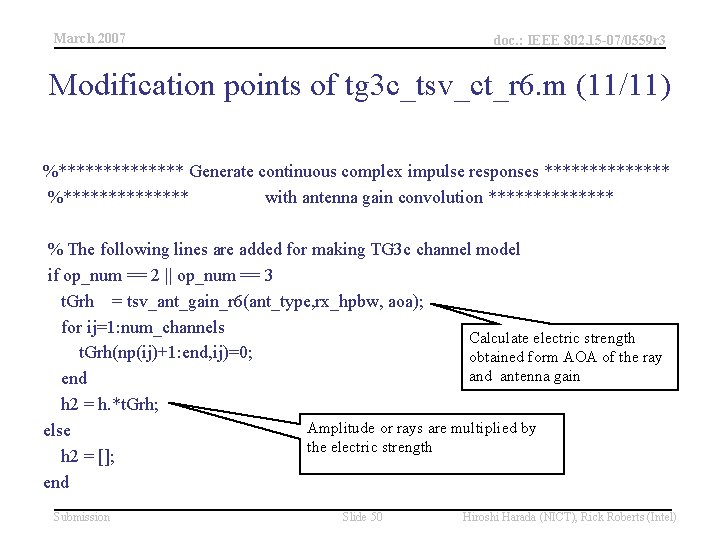 March 2007 doc. : IEEE 802. 15 -07/0559 r 3 Modification points of tg