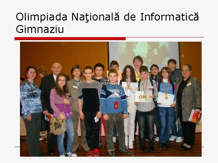 Olimpiada Naţională de Informatică Gimnaziu 