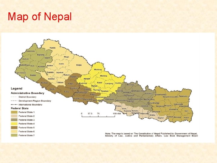 Map of Nepal 