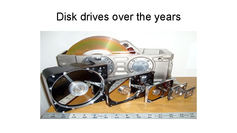 Disk drives over the years 
