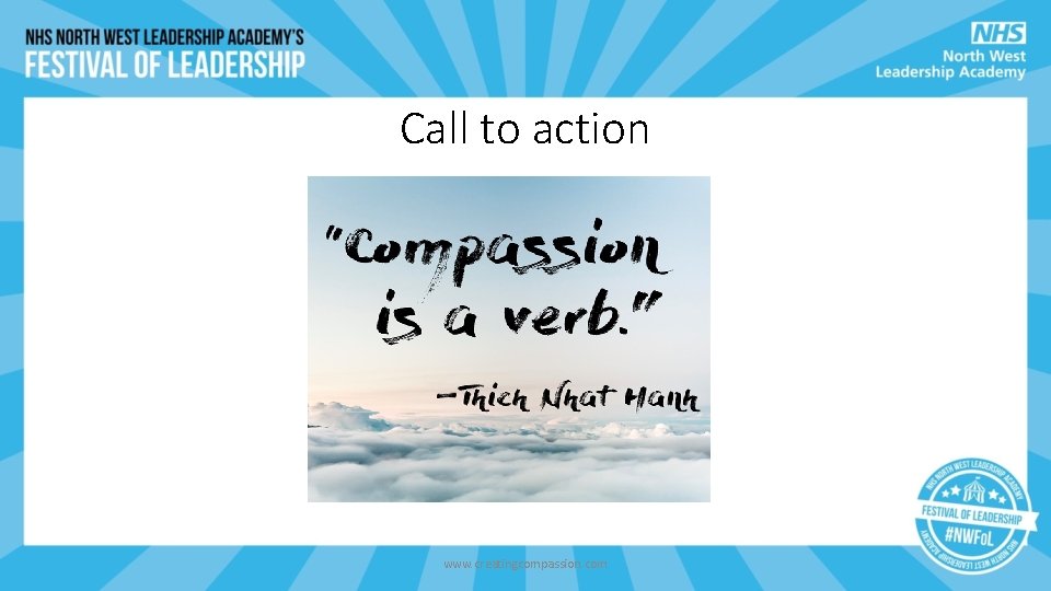 Call to action www. creatingcompassion. com Call to action www. creatingcompassion. com