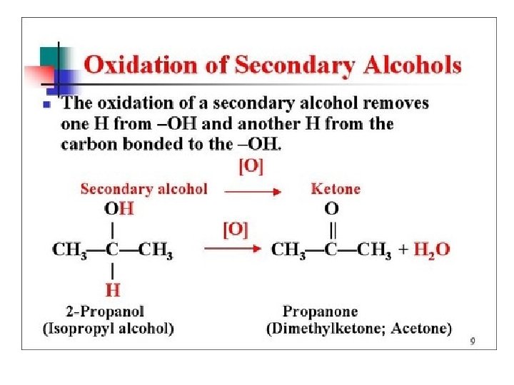 Reactions of Alcohols 