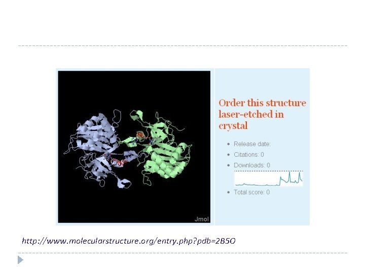 http: //www. molecularstructure. org/entry. php? pdb=2 B 5 O 