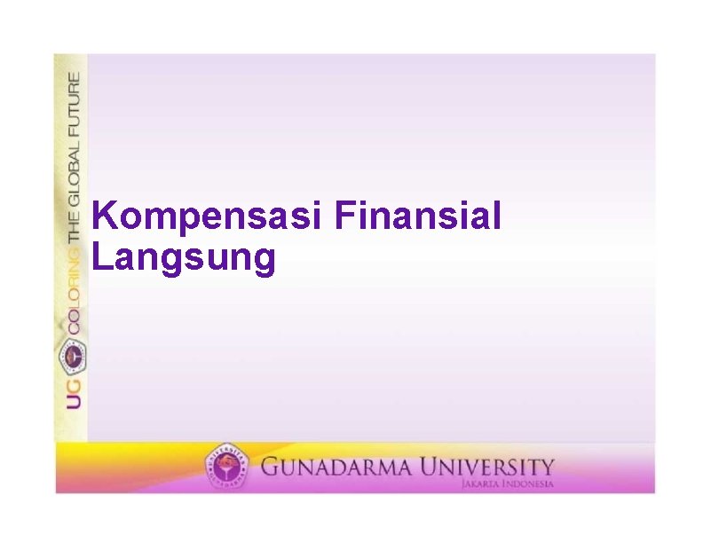 Kompensasi Finansial Langsung 