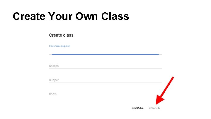 Create Your Own Class 