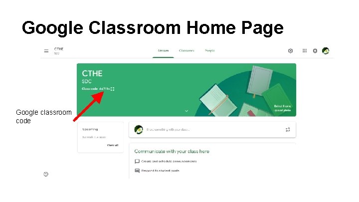 Google Classroom Home Page Google classroom code 