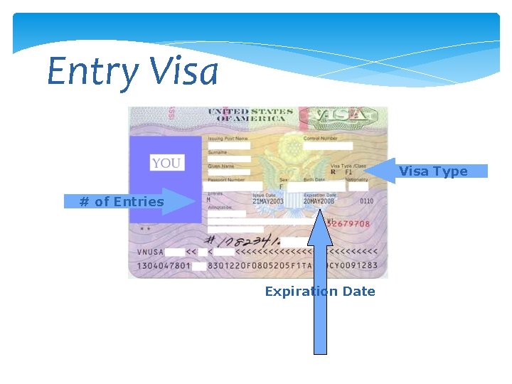 Entry Visa Type # of Entries Expiration Date 