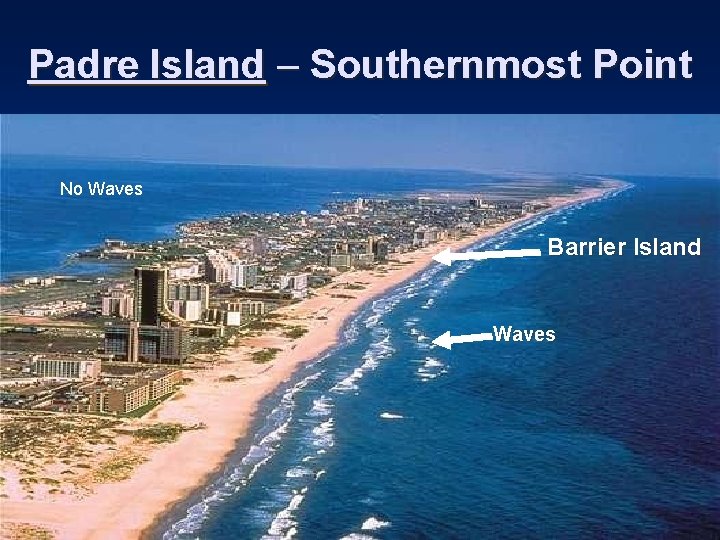 Padre Island – Southernmost Point No Waves Barrier Island Waves 