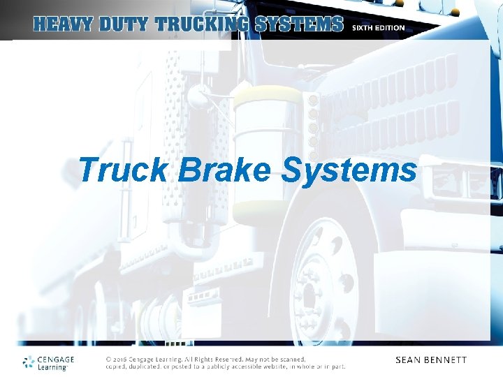 Truck Brake Systems 