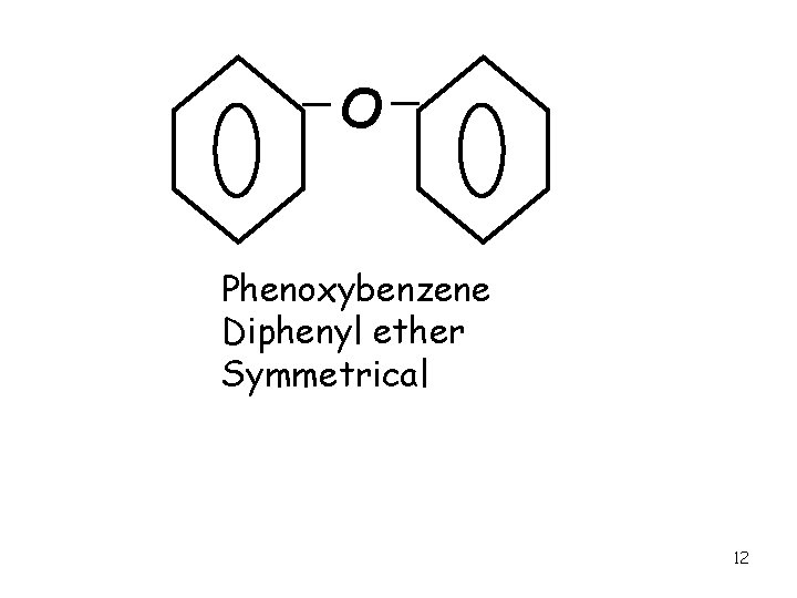 O Phenoxybenzene Diphenyl ether Symmetrical 12 