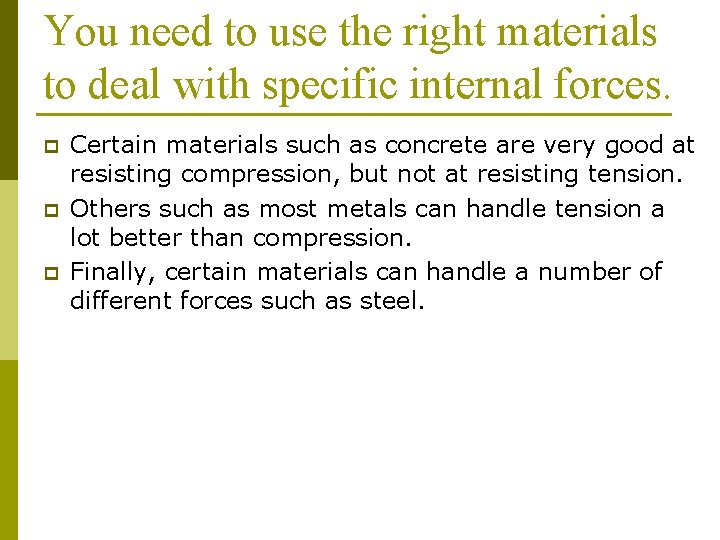 Science 7 Unit D Structures and Forces Topic